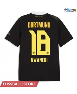 Günstige Borussia Dortmund Ethan Nwaneri #18 Auswärtstrikot 2026-27 Kurzarm